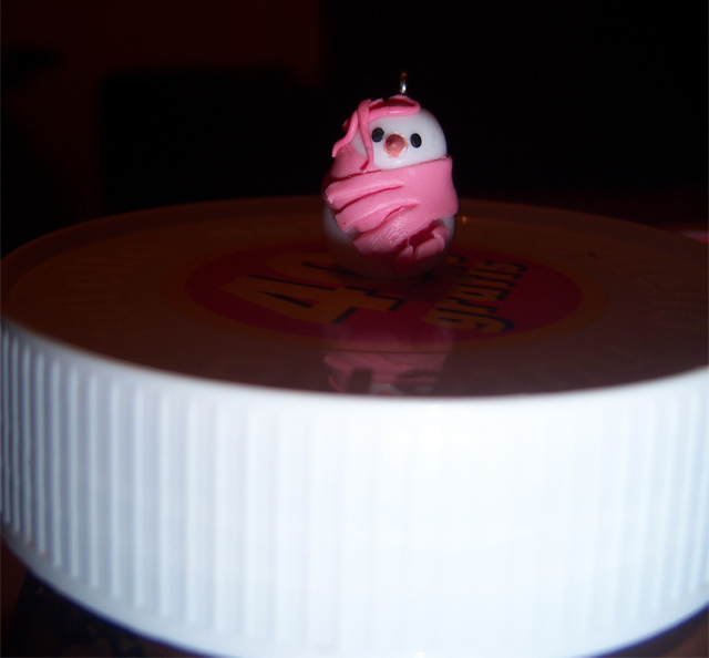 bonhomme de neige en fimo